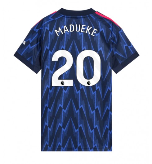 Ženske Nogometnih dresov Arsenal Noni Madueke #20 Gostujoči 2025-26 Kratki rokavi Ženske Nogometnih dresov Arsenal Noni Madueke #20 Gostujoči 2025-26 Kratki rokavi